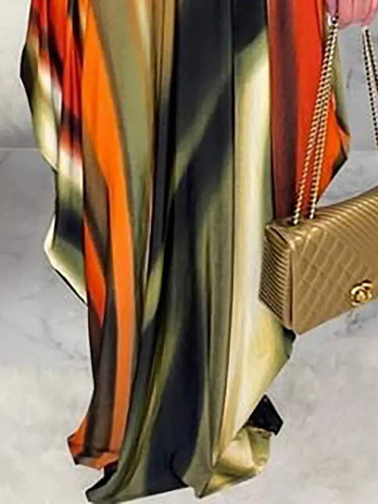Tie Dye Print Asymmetrical Cami Dress