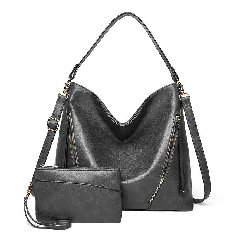 Leather Crossbody Handbag Set