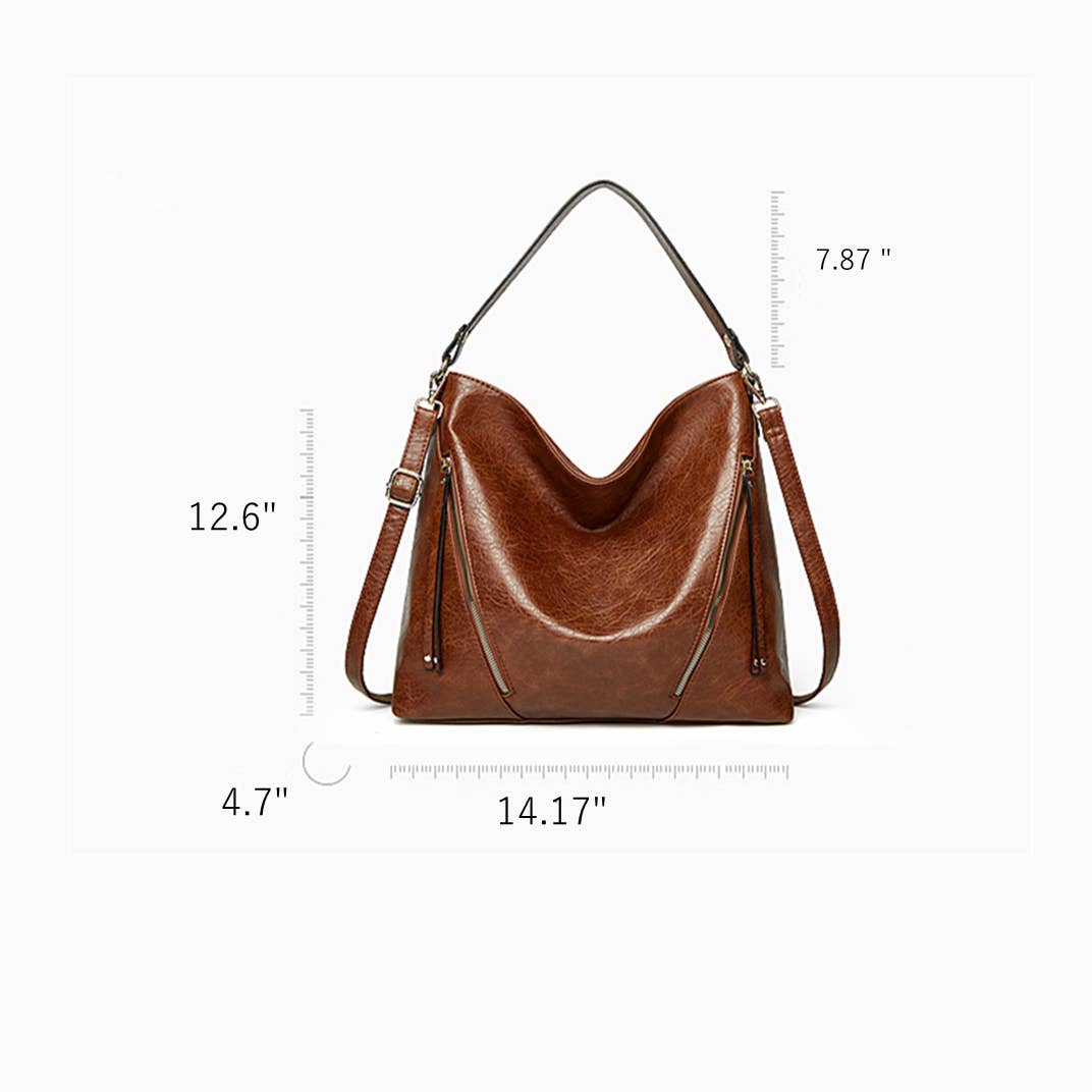 Leather Crossbody Handbag Set