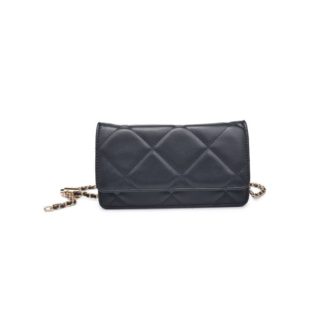 Merle quilted black crossbody