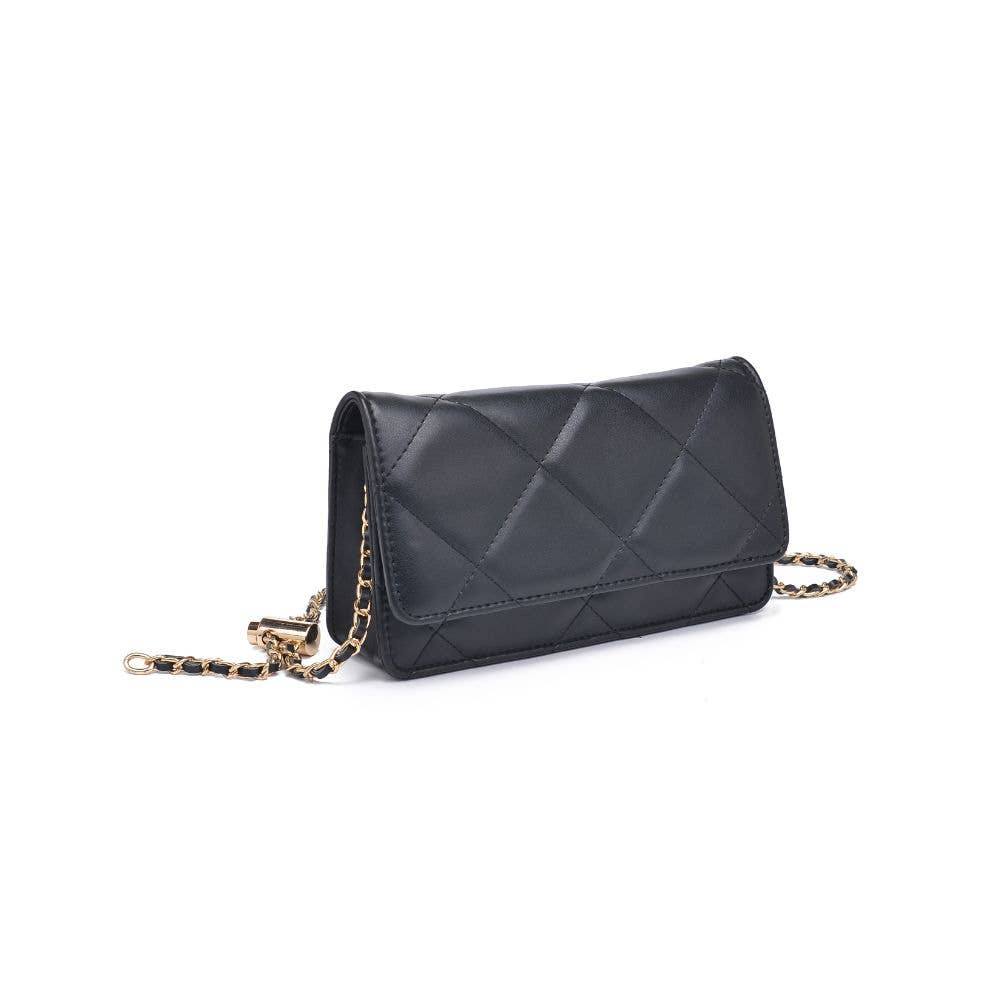 Merle quilted black crossbody